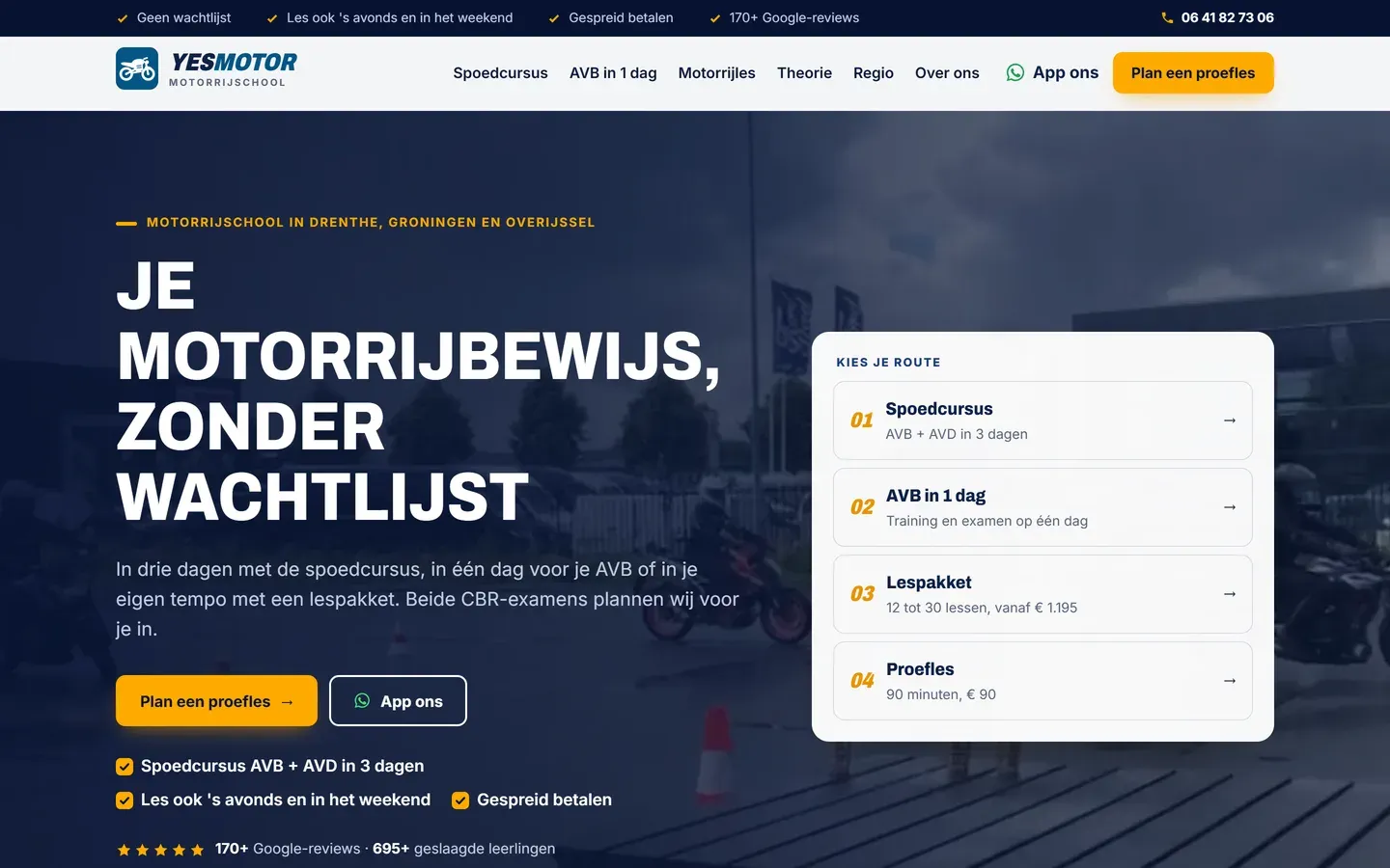 Website van YesMotor
