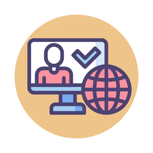 illustratie van online aanwezigheid